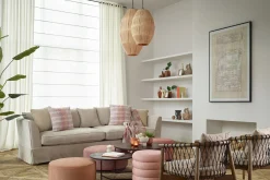 Clearance Flamant Aimee, Hanglamp, Raffia En Ijzer, S