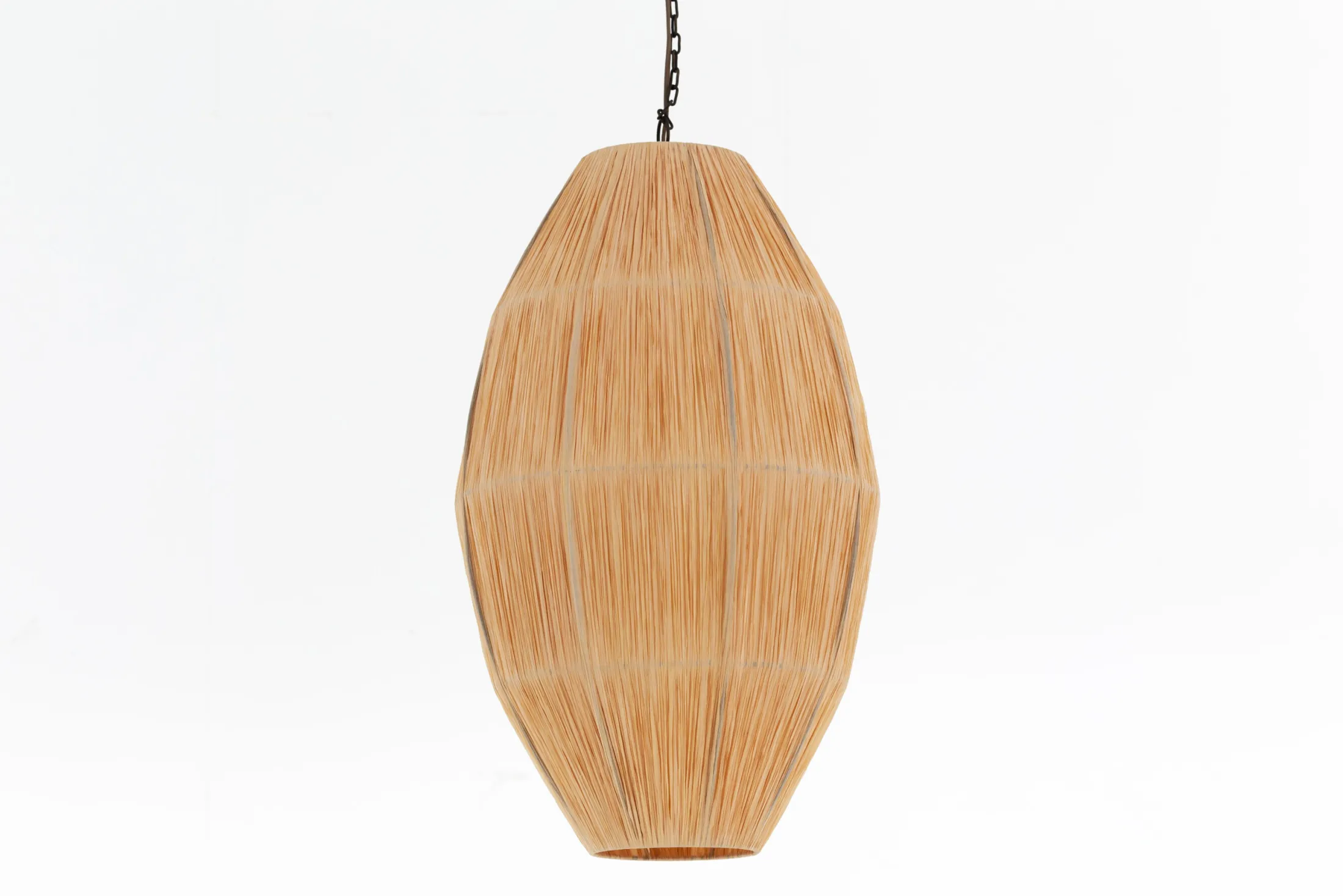 Online Flamant Aimee, Hanglamp, Raffia En Ijzer, L