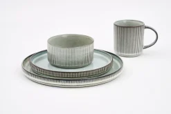Sale Flamant Architecto, Bord, Keramiek, Grijs, 25,5Cm