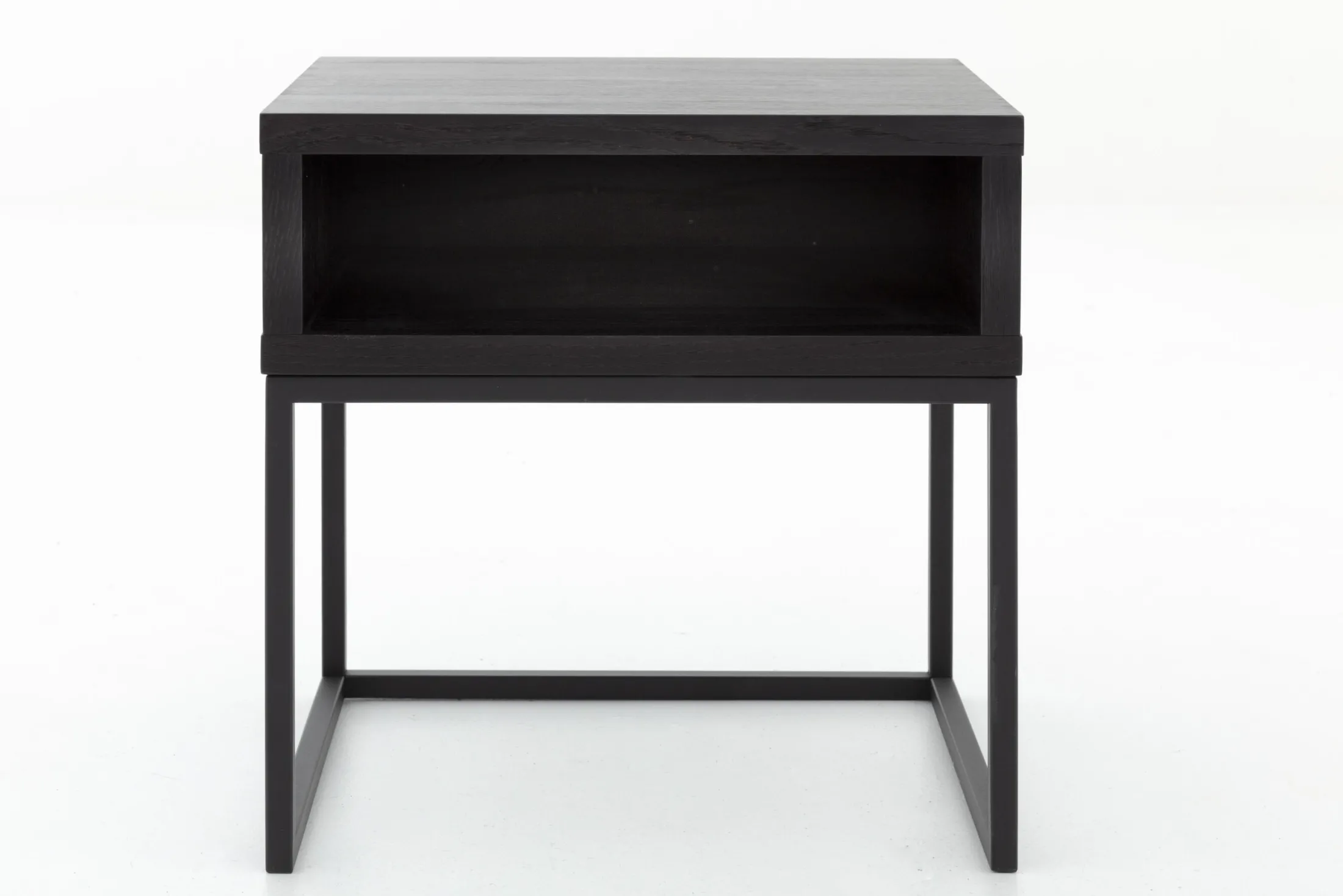 Clearance Flamant Armand, Bijzettafel, Zwart Eiken En Metaal