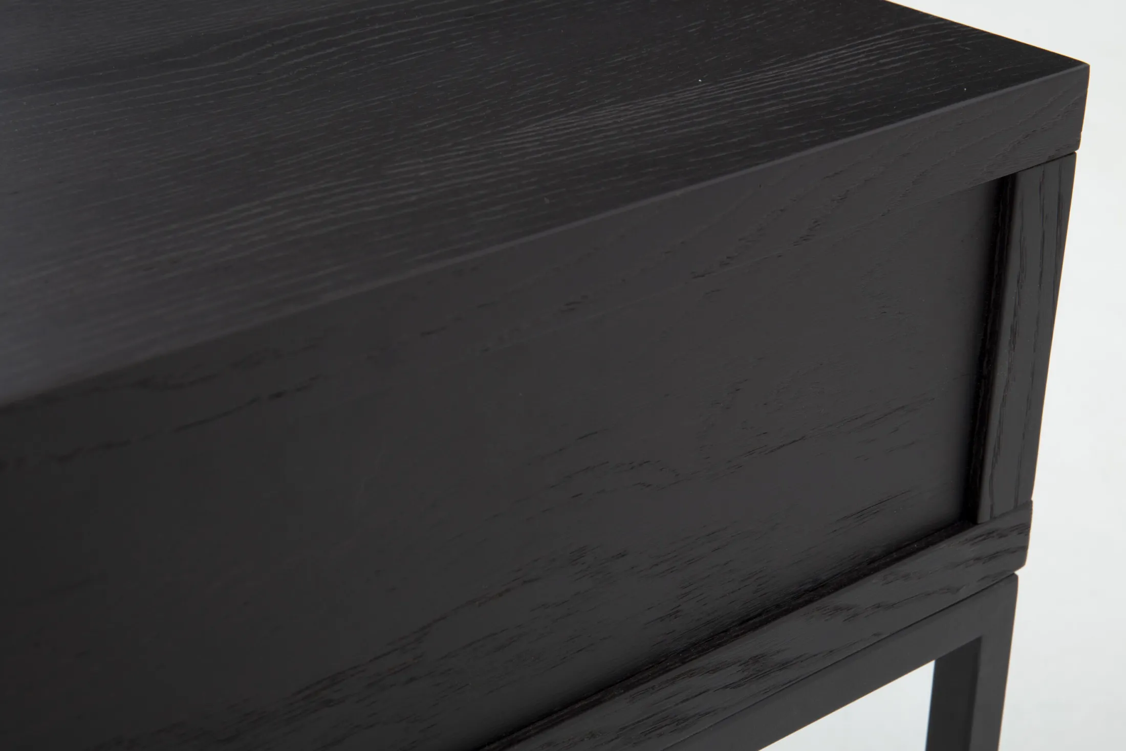 Clearance Flamant Armand, Bijzettafel, Zwart Eiken En Metaal