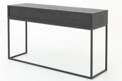 Clearance Flamant Armand, Consoletafel, Zwart Eiken En Metaal