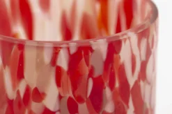 Online Flamant Bardi, Theelichthouder, Glas, Rood