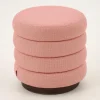 Flamant Beatrice, Poef, Rond, Roze