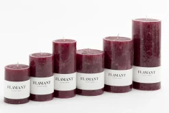 New Flamant Beth, Kaars, Kleur Balmoral Rood, 7X9Cm