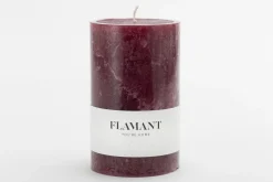 Flamant Beth, Kaars, Kleur Balmoral Rood, 9X15Cm