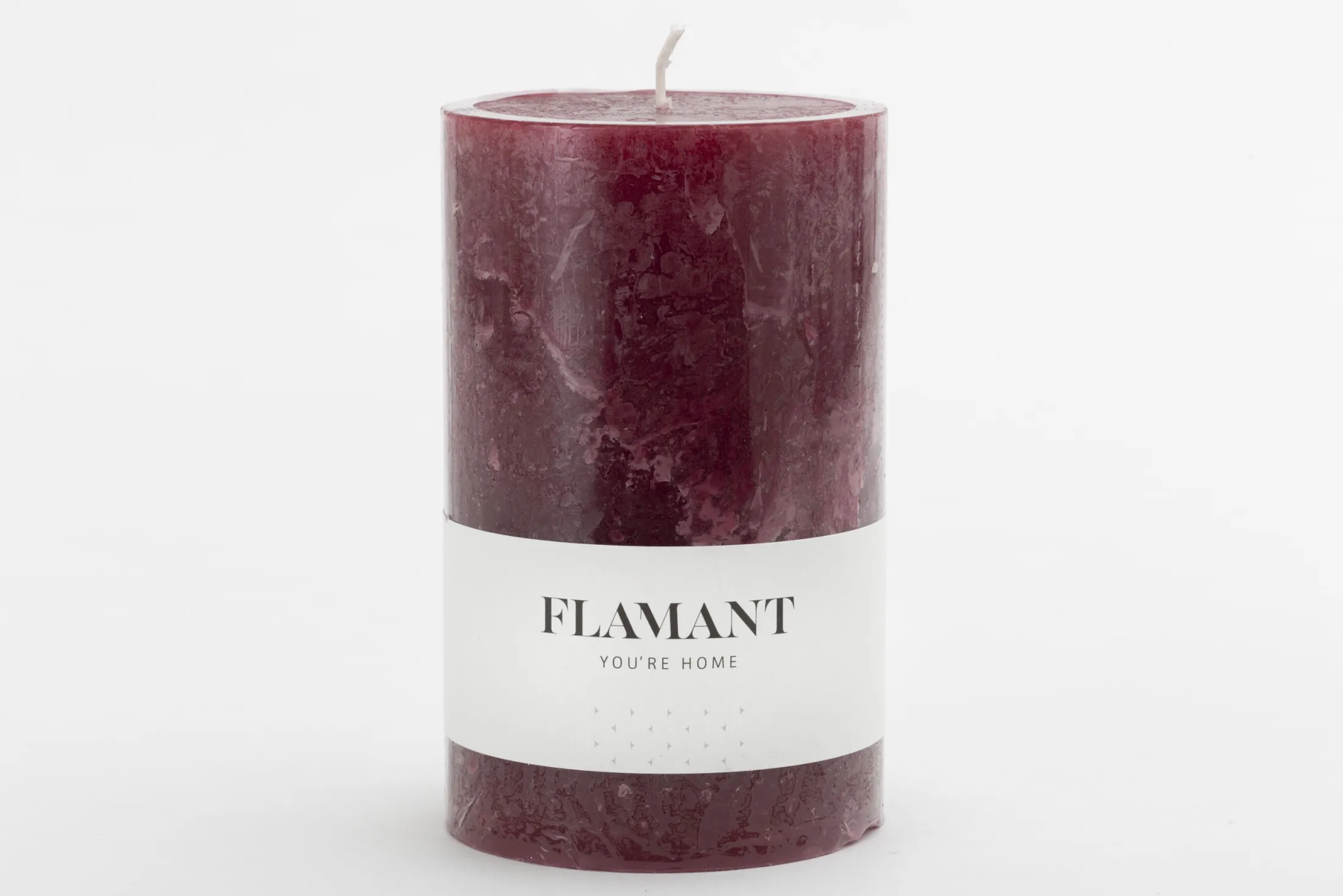 Flamant Beth, Kaars, Kleur Balmoral Rood, 9X15Cm