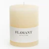 Outlet Flamant Beth, Kaars, Kleur Creme, 9X11,5Cm