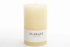 New Flamant Beth, Kaars, Kleur Creme, 9X15Cm