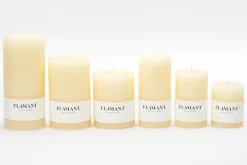 New Flamant Beth, Kaars, Kleur Creme, 9X15Cm