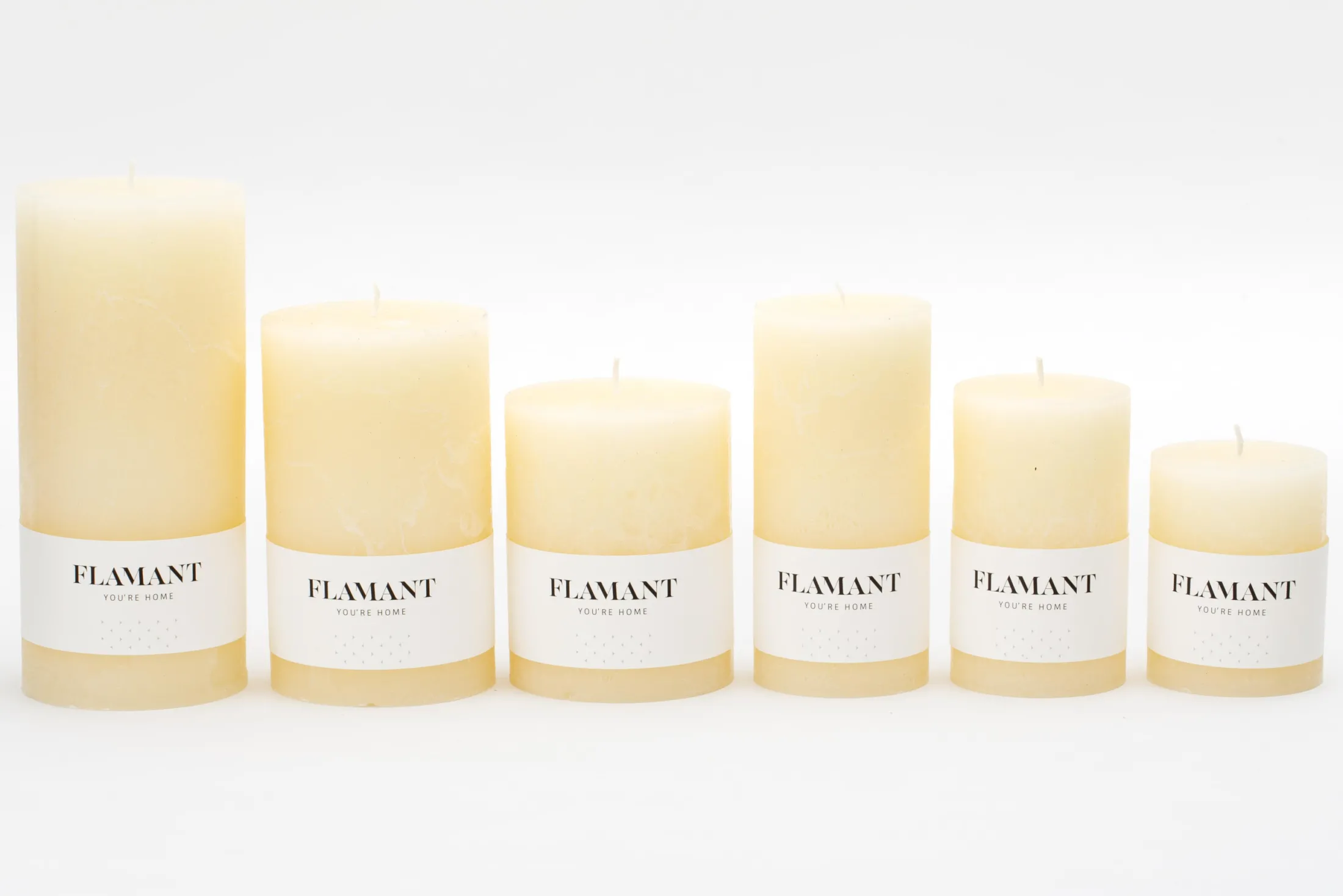 Sale Flamant Beth, Kaars, Kleur Creme, 9X20Cm