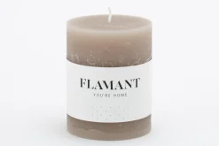 Hot Flamant Beth, Kaars, Kleur Taupe, 7X9Cm