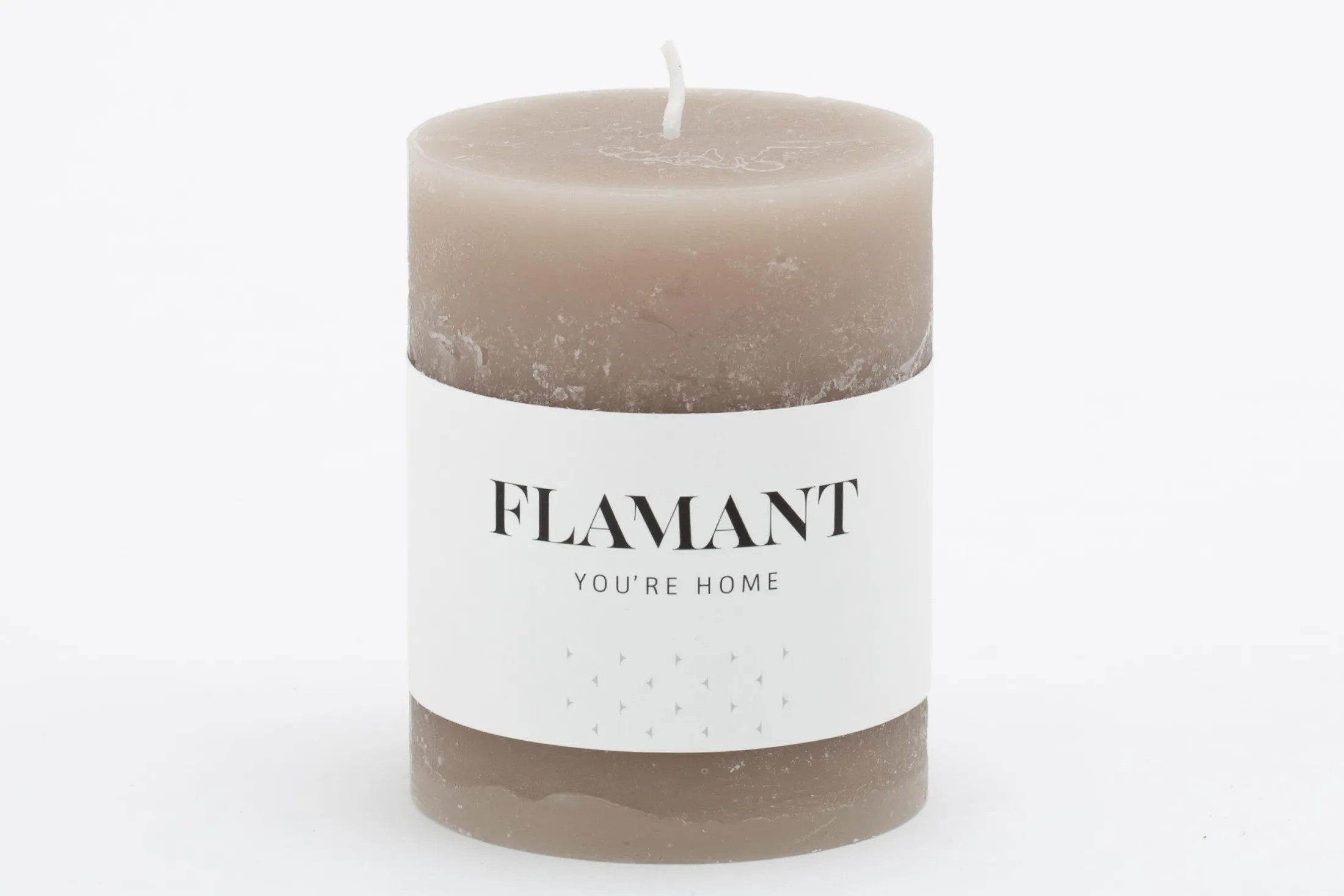 Hot Flamant Beth, Kaars, Kleur Taupe, 7X9Cm