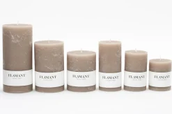 Best Flamant Beth, Kaars, Kleur Taupe, 9X11,5Cm