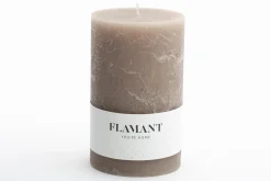 Hot Flamant Beth, Kaars, Kleur Taupe, 9X15Cm