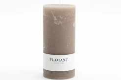 Online Flamant Beth, Kaars, Kleur Taupe, 9X20Cm