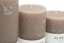 Online Flamant Beth, Kaars, Kleur Taupe, 9X20Cm