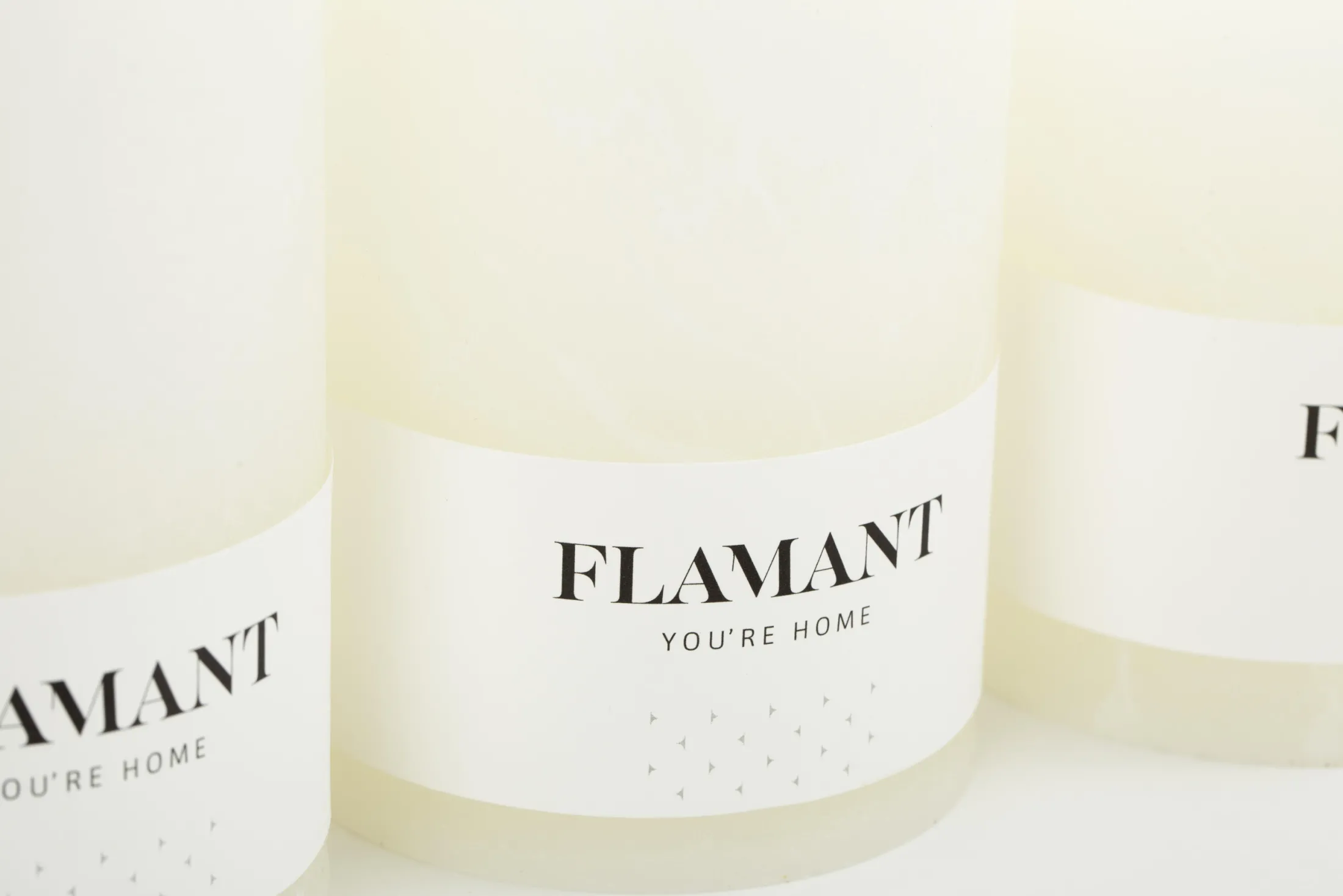Clearance Flamant Beth, Kaars, Kleur Wit, 9X11,5Cm