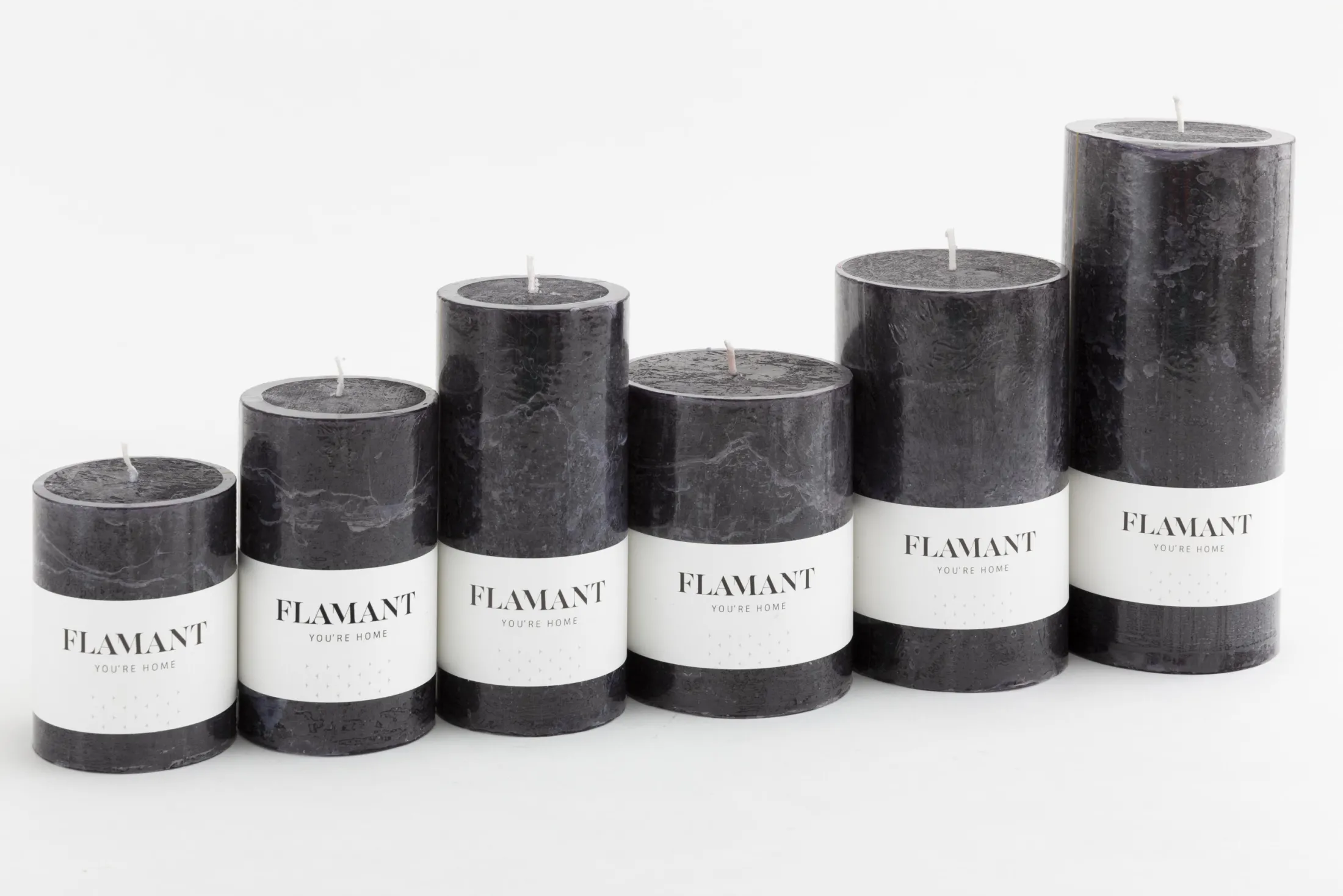 Clearance Flamant Beth, Kaars, Kleur Zwart, 7X11,5Cm