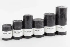 Sale Flamant Beth, Kaars, Kleur Zwart, 9X11,5Cm