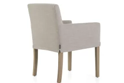Hot Flamant Billy, Fauteuil, Berken, Gebroken Wit Linnen