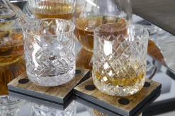 Online Flamant Bogart, Whiskyglas, Handgeslepen, Set Van 6