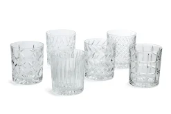 Online Flamant Bogart, Whiskyglas, Handgeslepen, Set Van 6