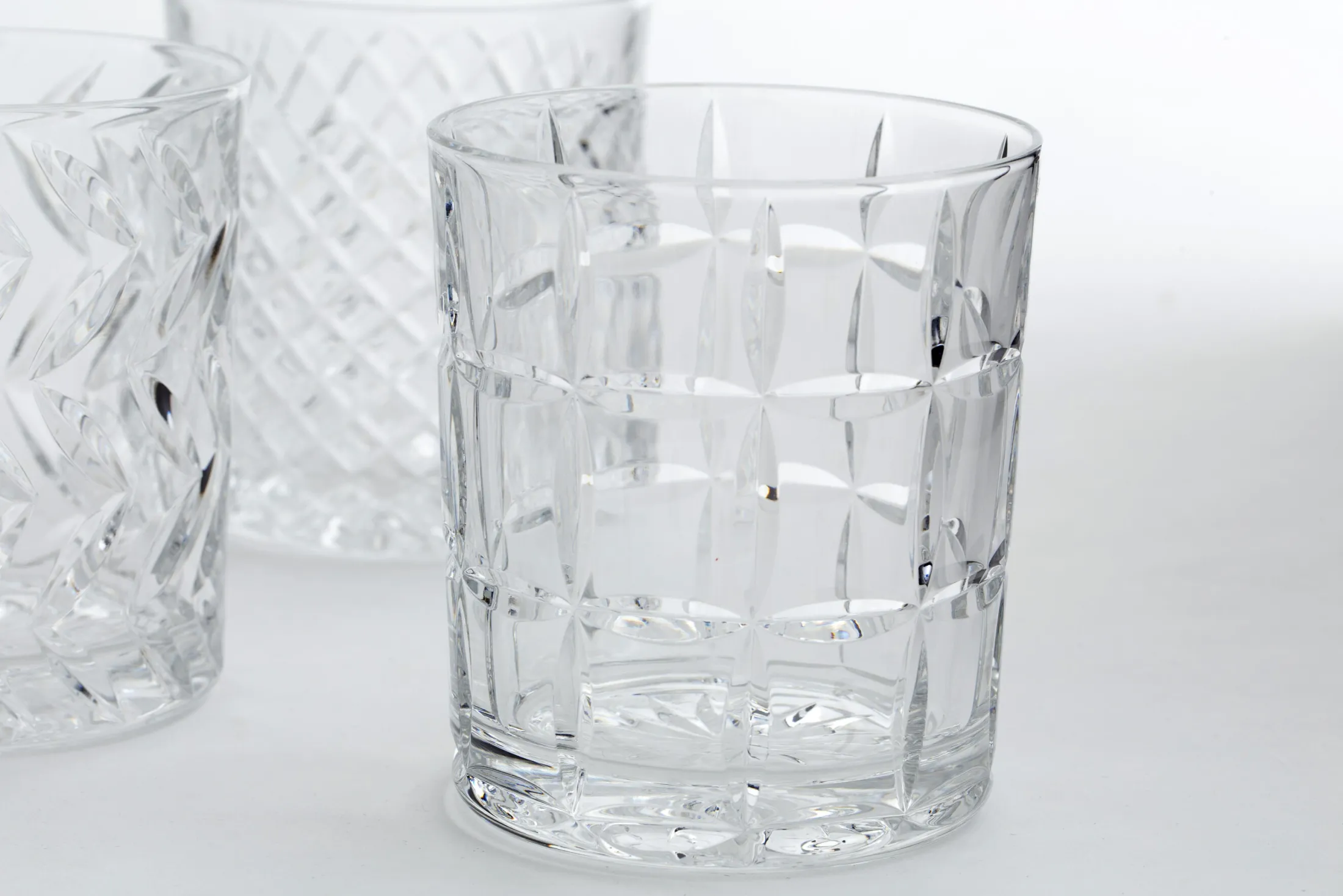 Online Flamant Bogart, Whiskyglas, Handgeslepen, Set Van 6
