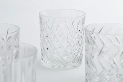 Online Flamant Bogart, Whiskyglas, Handgeslepen, Set Van 6