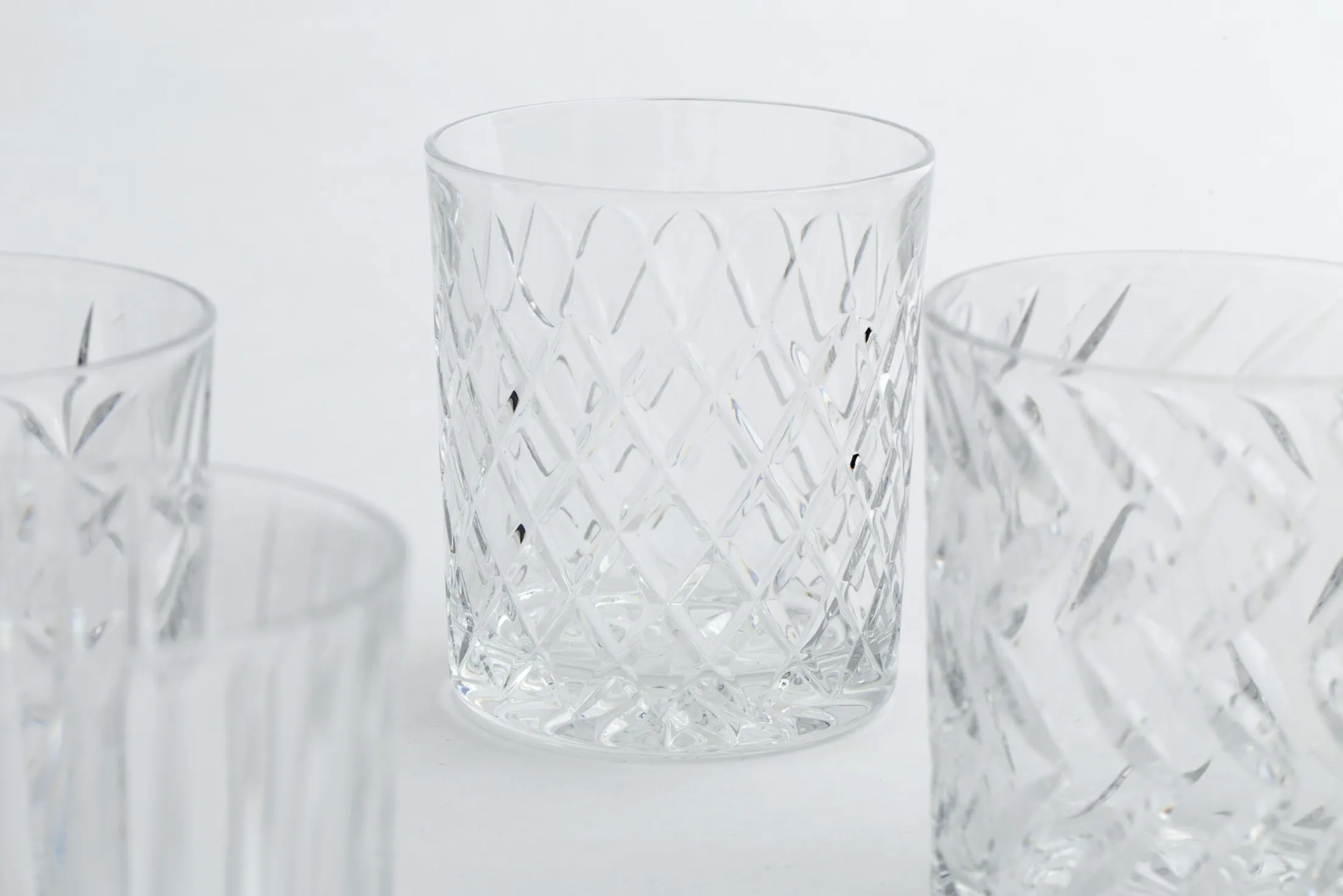 Online Flamant Bogart, Whiskyglas, Handgeslepen, Set Van 6