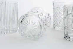 Online Flamant Bogart, Whiskyglas, Handgeslepen, Set Van 6