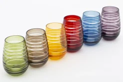 Best Flamant Brahms, Glas, Verschillende Kleuren, Set Van 6