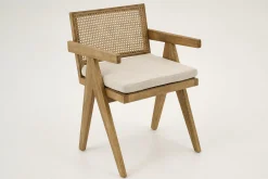 Discount Flamant Bruno, Fauteuil, Eiken, Riet, Met Kussen