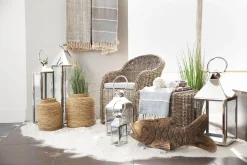 Hot Flamant Charme, Lantaarn, Staal En Glas, M