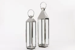 Sale Flamant Charme, Lantaarn, Staal En Glas, Xl