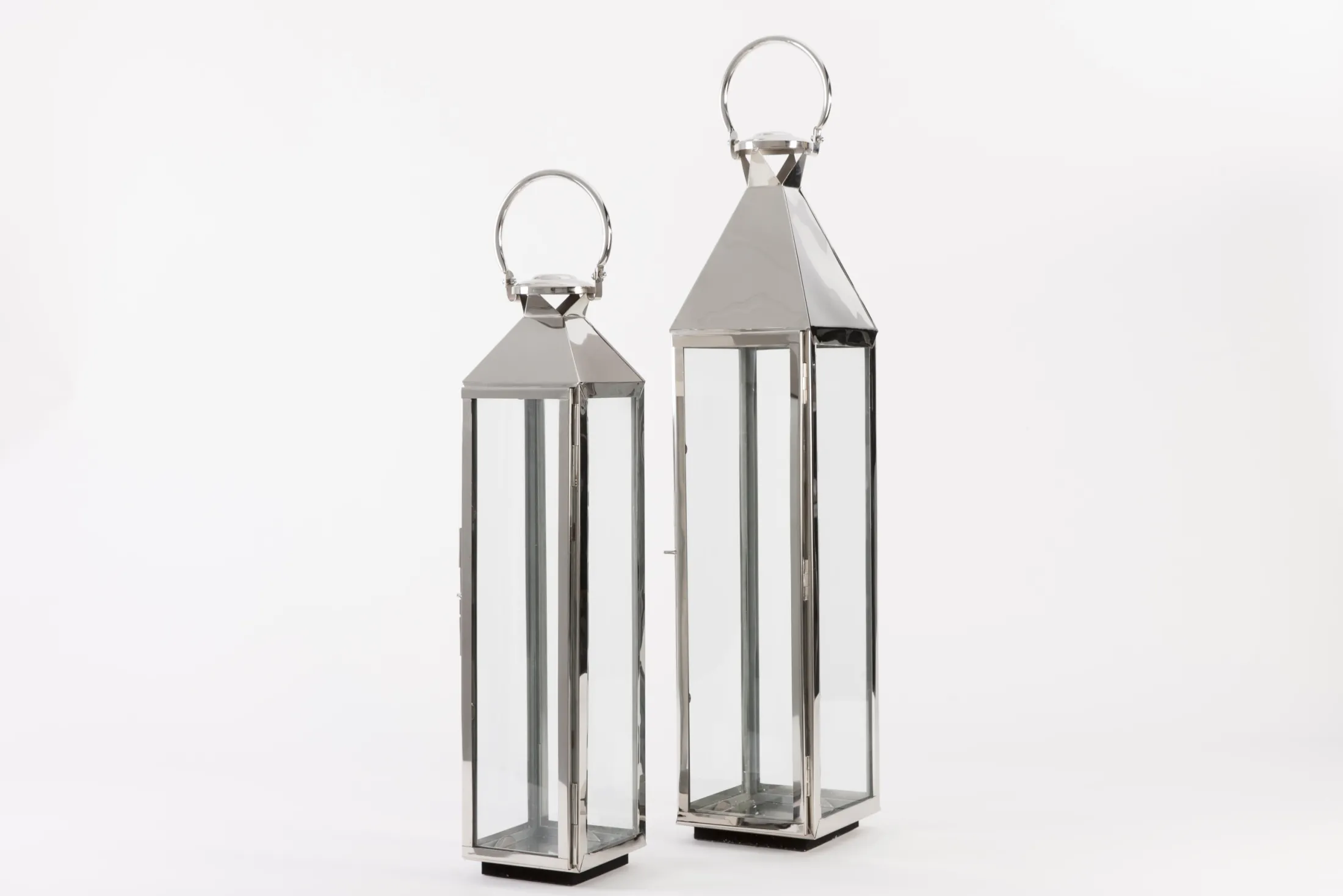 Sale Flamant Charme, Lantaarn, Staal En Glas, Xl