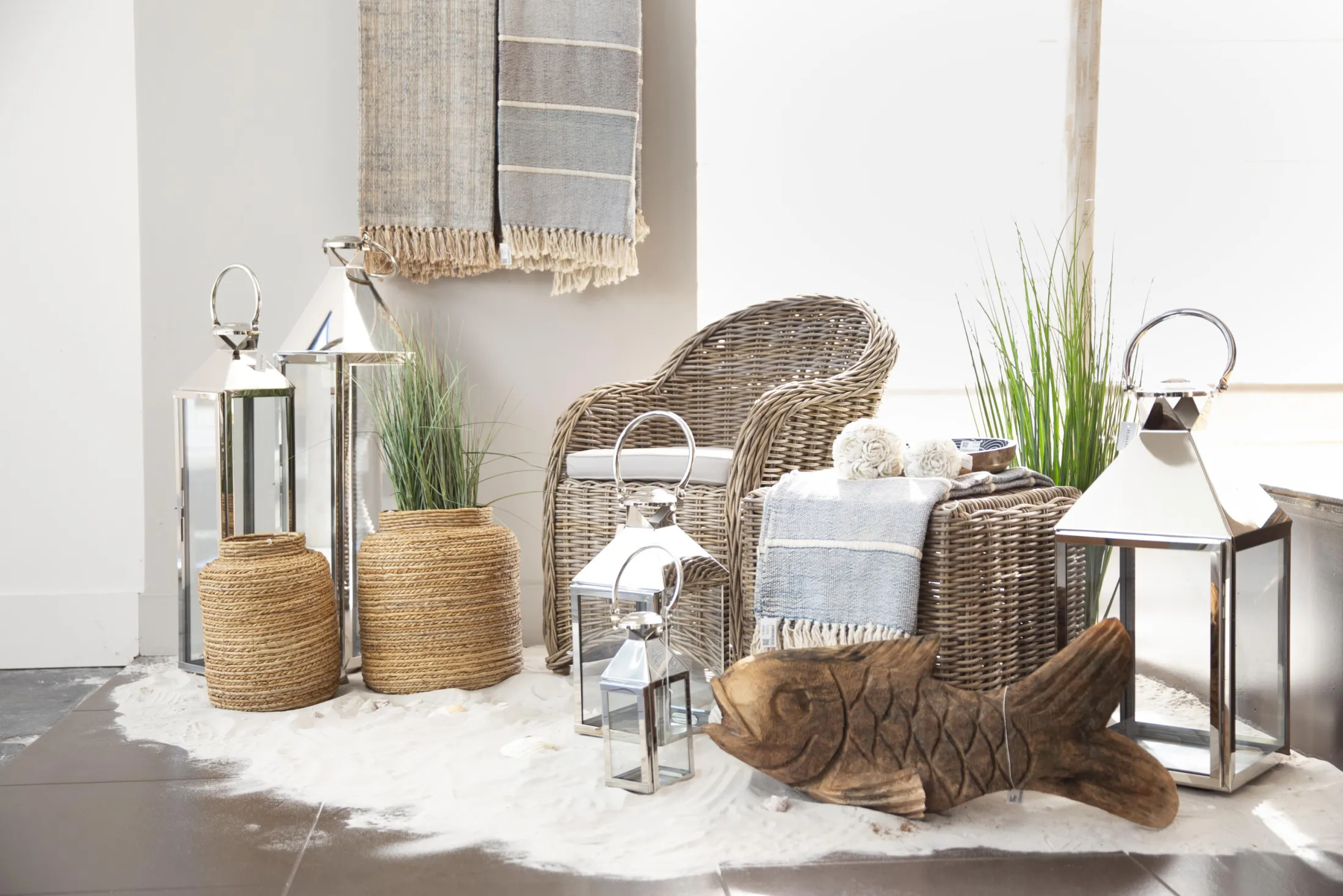 Sale Flamant Charme, Lantaarn, Staal En Glas, Xl