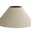 Outlet Flamant Circum, Lampenkap, Natuurlijk En Zilver, Conisch, 55 Cm
