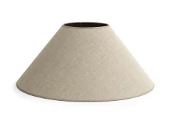 Outlet Flamant Circum, Lampenkap, Natuurlijk En Zilver, Conisch, 55 Cm