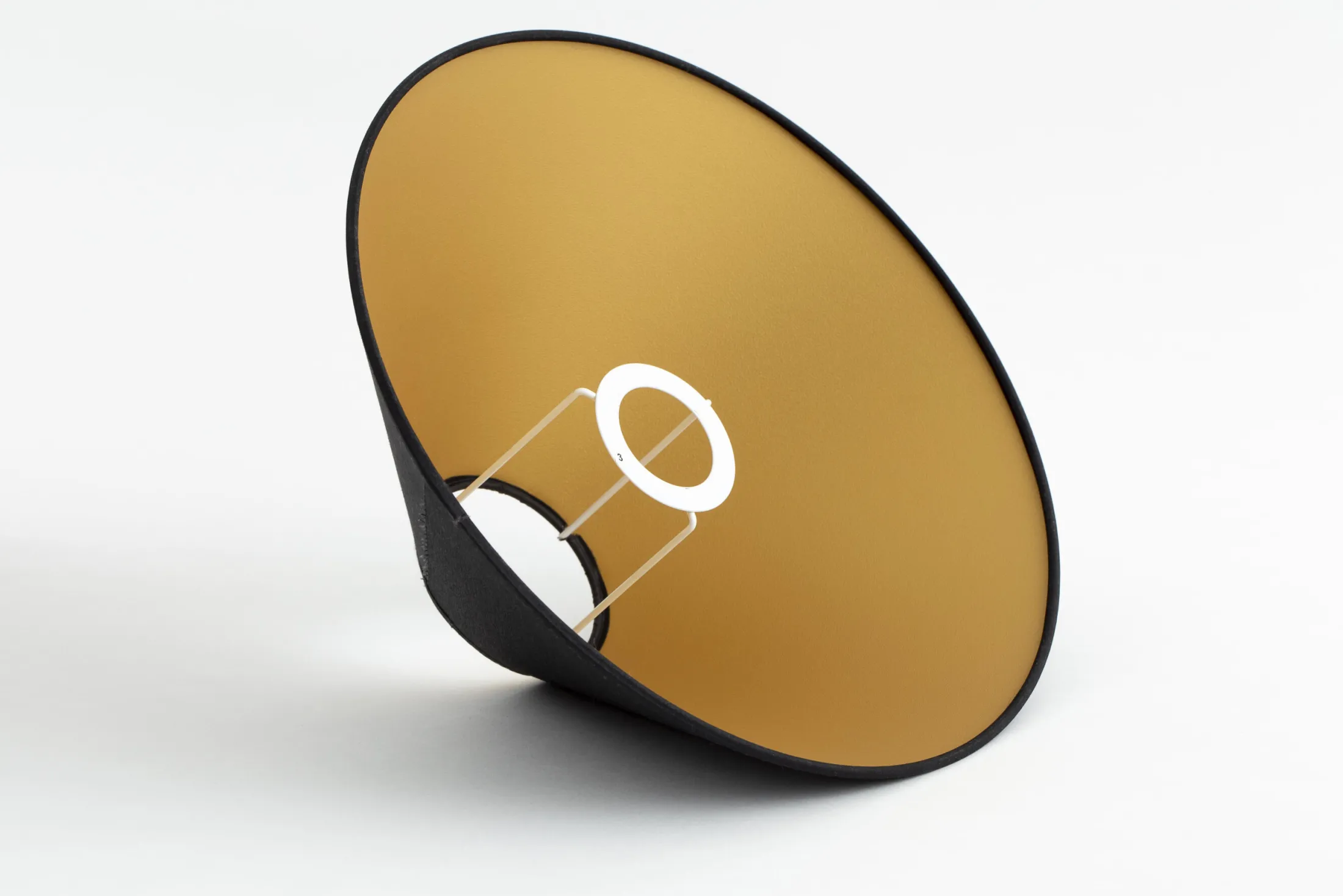 Clearance Flamant Circum, Lampenkap, Zwart En Goud, Conisch, 30 Cm