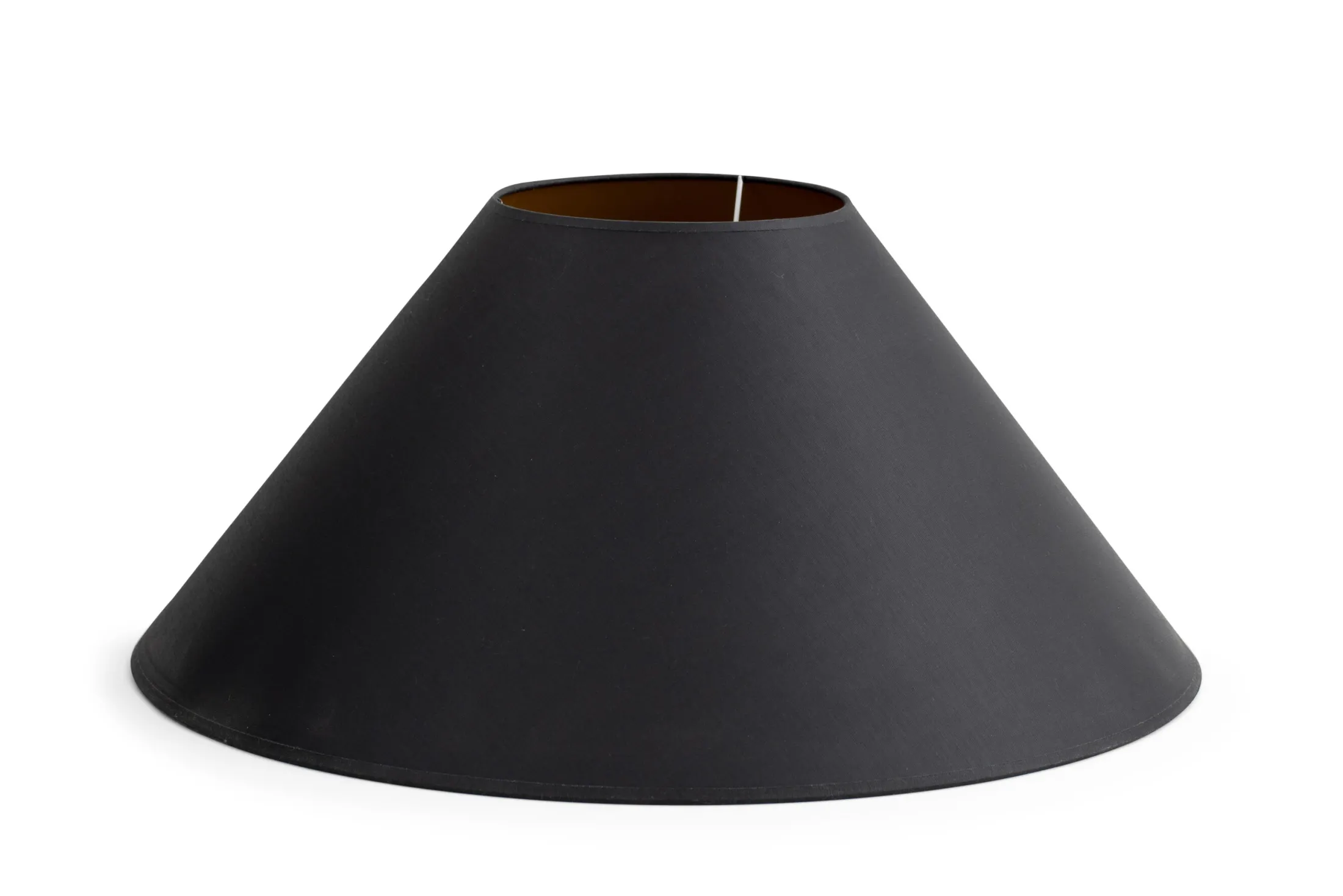 Clearance Flamant Circum, Lampenkap, Zwart En Goud, Conisch, 55 Cm