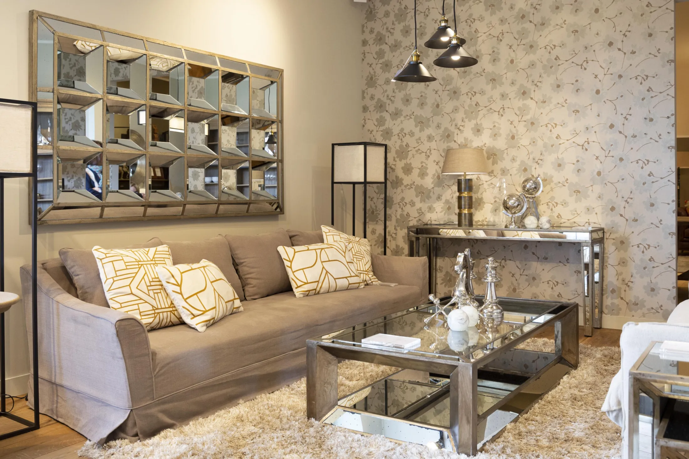 Clearance Flamant Cirino, Hanglamp, Zwart, 3 Lampenkappen