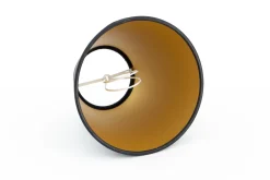 Sale Flamant Clips, Lampenkap, Zwart En Goud, Conisch, 14 Cm