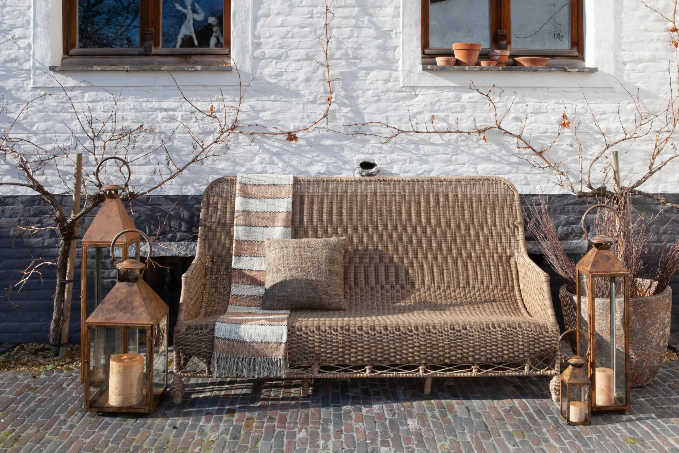 Best Flamant Ellis, Lantaarn, Ijzer En Glas, Roest, Xl