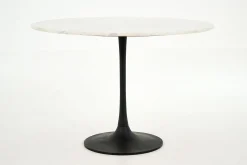 Discount Flamant Fano, Eettafel, Rond, Wit Marmer