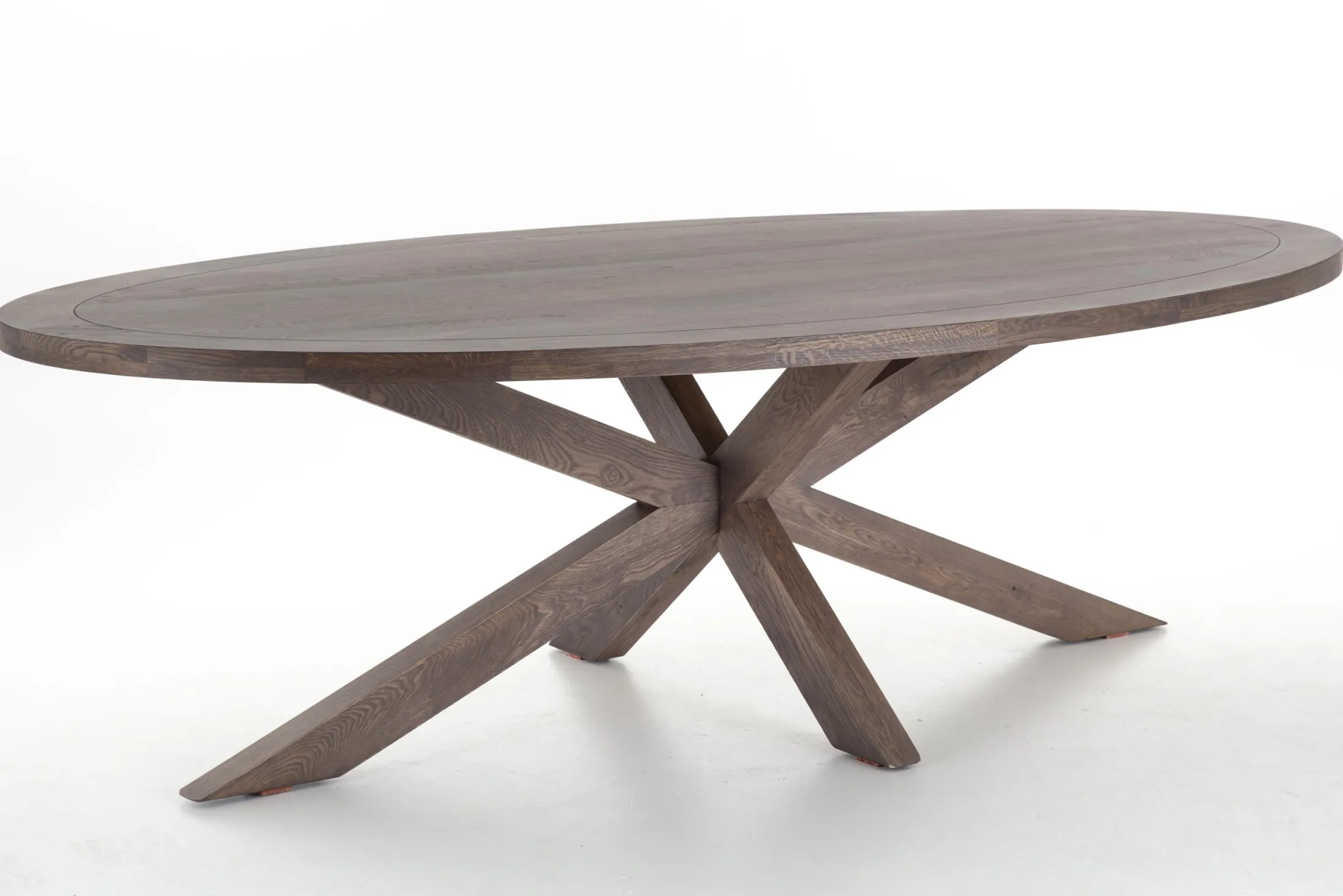 Clearance Flamant Forino, Eettafel, Gerookt Eiken, 264 Cm