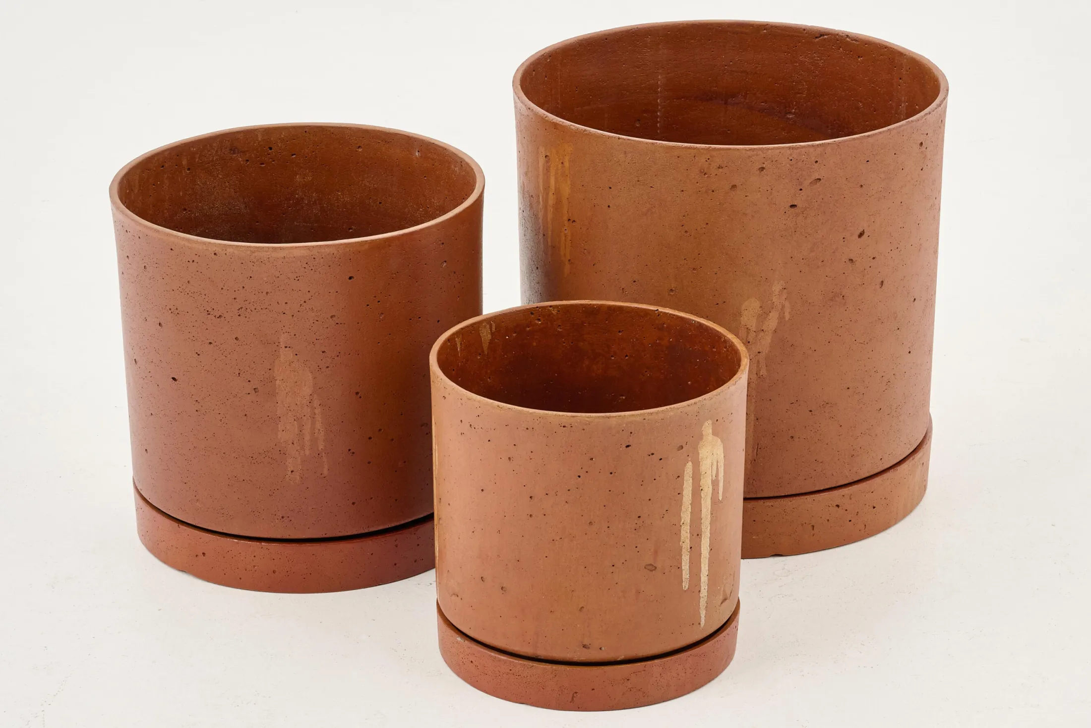 Sale Flamant Gregg, Plantenbak, Roest, Met Schotel, L