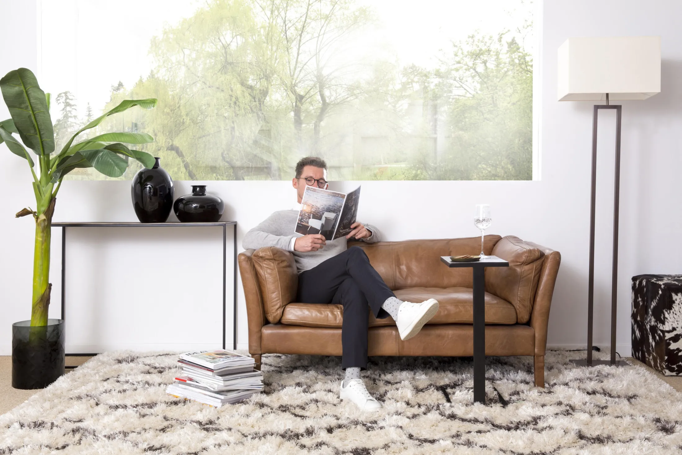 Discount Flamant Griegos, Vaas, Glas, Zwart