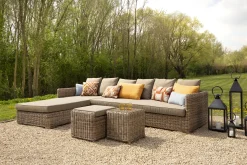 Clearance Flamant Hills, Tuinbank, Met Kussen + Poef