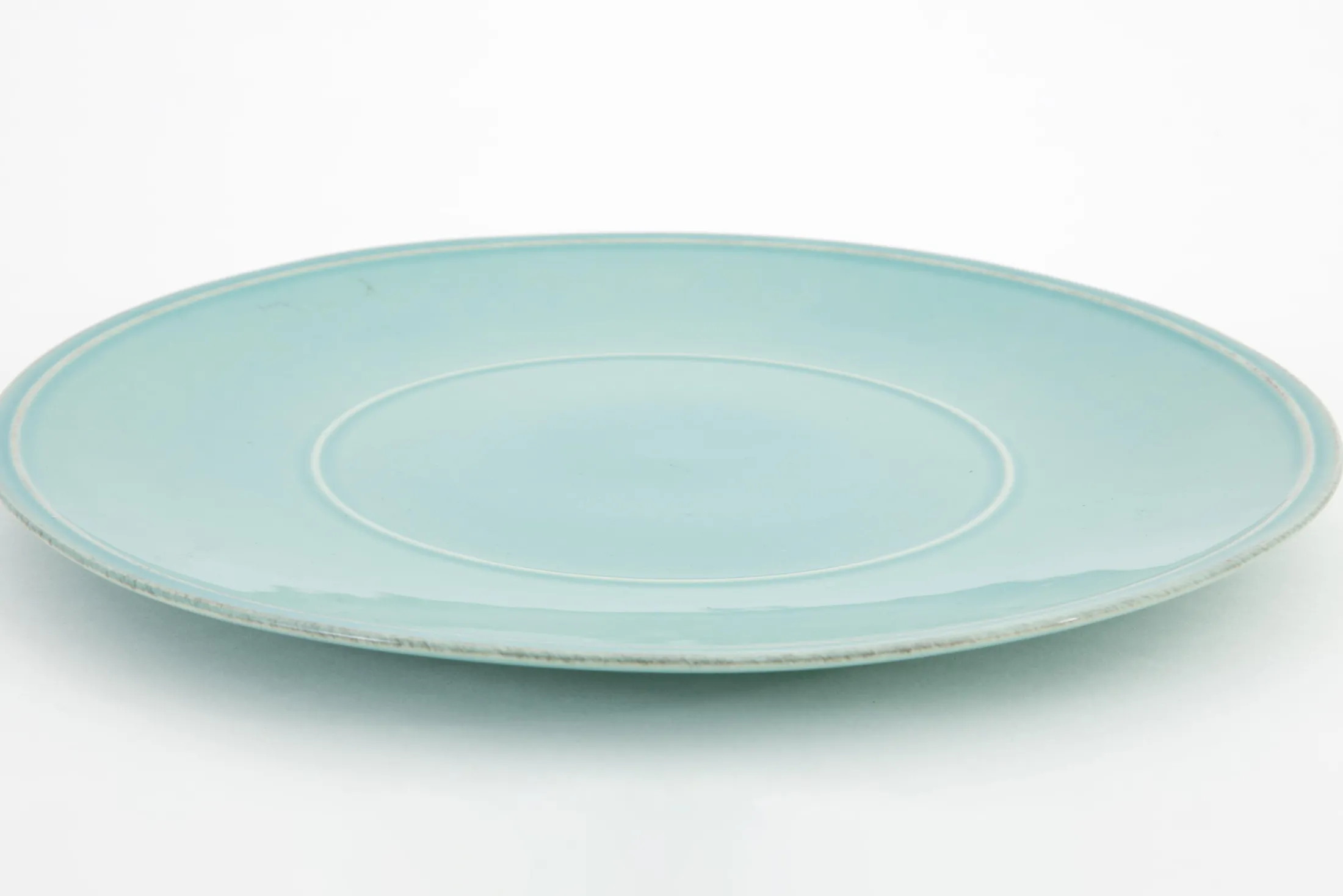 Hot Flamant Jille, Bord, Keramiek, Blauw, 34Cm
